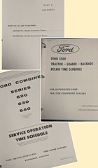 Ford Tractor And Equipment Service Operation Time Schedules