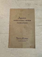 VINTAGE 1942 Ferguson Sherman Agricultural Mower Instructions Manual