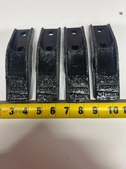 Lot of 4) Bobcat 6727453 Bucket Bolt-On Unitooth Fitting Only Forged Steel Black