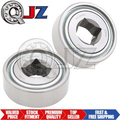 [2-Pack] W210PP4 Agricultural Disc Harrow Bearing [1-1/8″ Square Bore x 90mm OD]