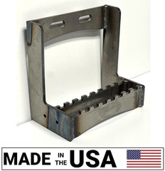 [SR] 8″ Drop 8.5″ Wide Bolt-on Steel Step 1/4″ Thick Tractor Skid Steer Forklift