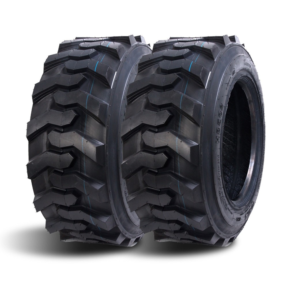 Two 10-16.5 Skid Steer Loader Tires Heavy Duty 10PR SKS Industrial tire Tubeless