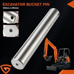 40cr Bucket Pin 40Cr High Carbon 50mm x 345mm Compatible with CAT Komatsu Brands