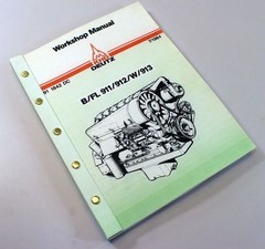 Khd Deutz B Fl 911 912 W 913 Diesel Engine Service Repair Workshop Manual Shop