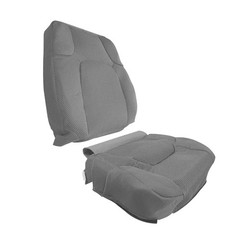 Passenger Side Bottom Top Cloth Seat Cover Nissan Frontier 2005-2019 Steel Gray
