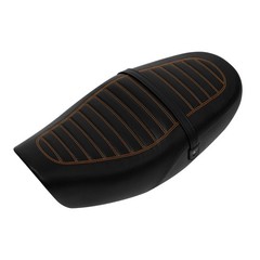Black Orange One Piece Dual Seat 18-24 Kawasaki Z900RS ZR900 Rider Passenger Sea