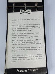 Vtg Ferguson Tractor System Implements Photos Salesman Pocket Binder Manual 40s