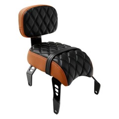 Dual Seat Backrest Pad Set for Scout Rogue 22-24 Bobber 18-24 Twenty Sixty 20-24