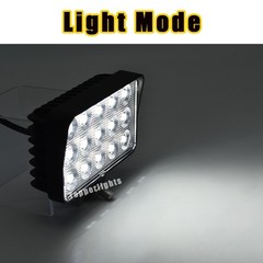 6×4 LED work lights Kit Fit Kubota RTV 900/1100 Series Utility Vehicle Bumper