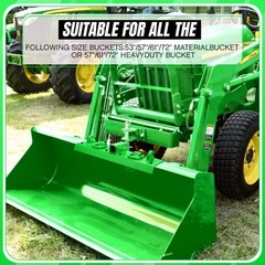 Heavy Duty Bolt On Compact Tractor Bucket Grab Hooks 2″ Receiver for John Deere