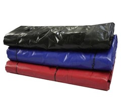 Super Light 14 Oz Lumber Tarp 16×18 (4′ Drop with 4′ x 8′ Flap) – Blue