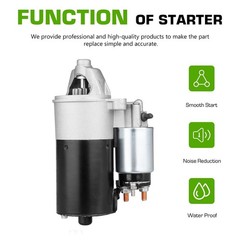 New Starter 4.6 5.4L for 03-13 Ford E-150/E-250, 97-98 for F-150/F-250 Expedi…