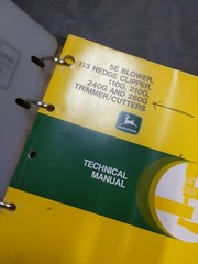 John Deere 5E Blower 113 Hedge Clipper 110 G 210G 240G And 260G Trimmers Cutters