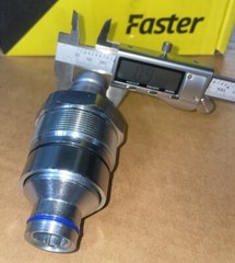 MALE FLAT FACE HYDRAULIC QUICK COUPLER BLOCK CARTRIDGE, Part #7246799