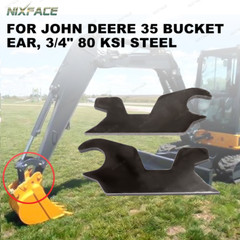For John Deere 27 35 D C G Zts 110 Tlb Quick Change Bucket Attachment Ears 3/5″