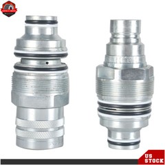 Male & Female Flat Face Coupler Kit For Bobcat T250,T300,T320 6679837 6680018