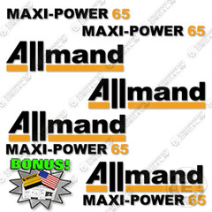 Fits Allmand Maxi-Power 65 Decal Kit Generator – 7 YEAR OUTDOOR 3M VINYL!