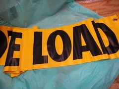 New Oversize Load Banner 12×72″ / CV-104, Yellow & Black