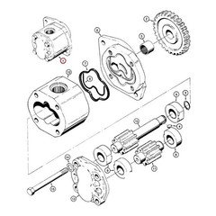 R25586 Crawler Transmission Charge Pump Fits Case 1150B 1150C 1150D 1150E 1150G