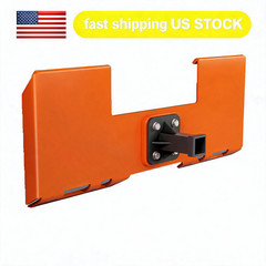 3/8in Thick Plate Skid Steer Mount Plate Quick Attach Trailer Hitch Receiver