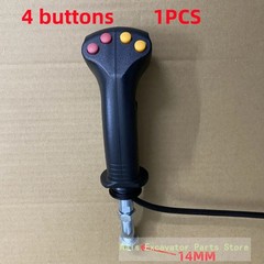 4/5/6/7 Button Excavator Harvester Electric Control Joystick Handle Glue Gear