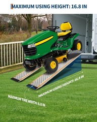 ❤️2pcs 5ft Aluminum ATV Truck Shed Ramp Loading Ramps For Motorcycle Mower 880 l