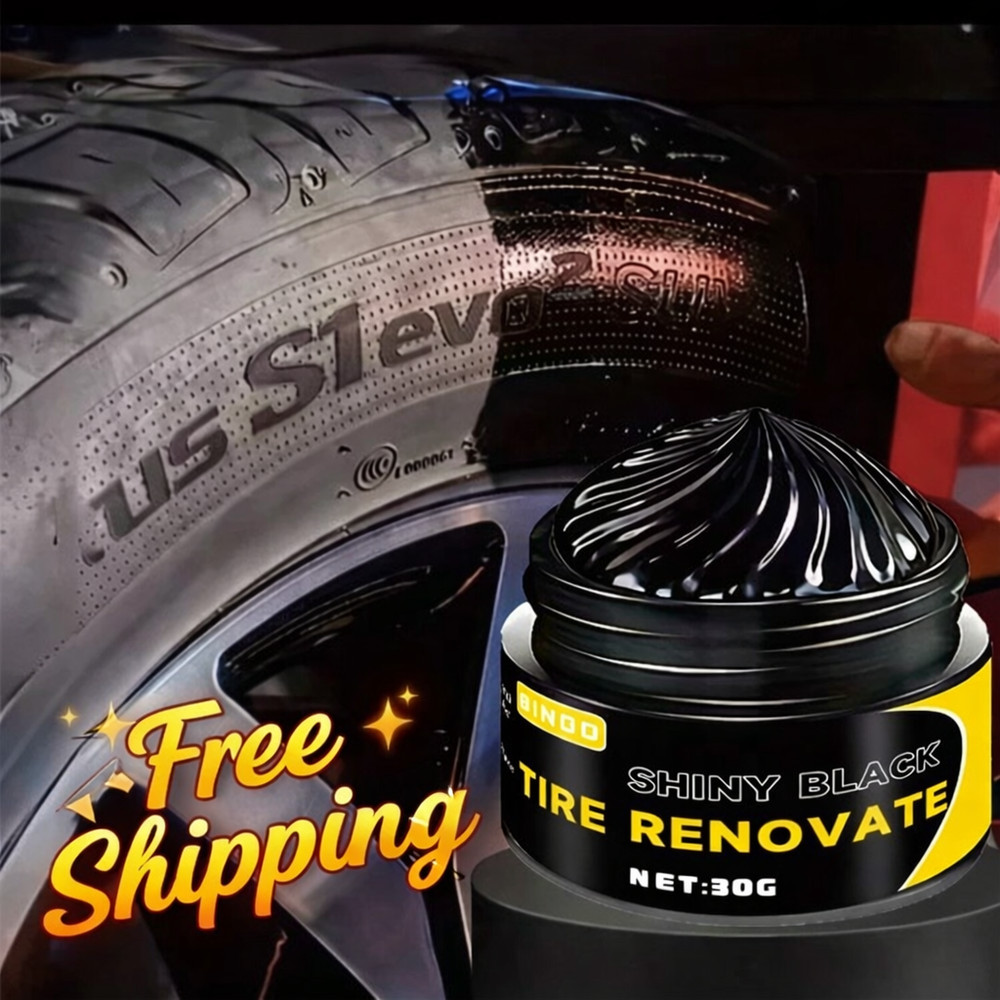 Black Shiny Tire Wax – Durable, Long-Lasting Protection and Repair for All Kinds
