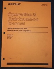 CAT CATERPILLAR 3208 INDUSTRIAL & GENERATOR ENGINE OPERATION MAINTENANCE MANUAL