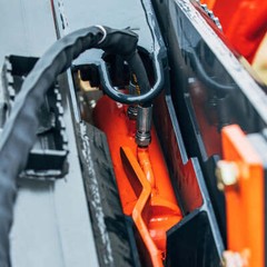 Titan Attachments Hydraulic Tilt Mount Plate for Skid Steers, 25 Degree Tilt