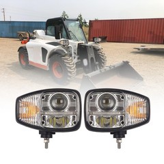 LED Headlight 11170059 11170060 For Volvo L110E L120E L60E L70E L90E JCB Fastrac