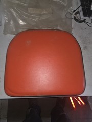 16″x18″ Orange Black Seat Cushion 11″x6.5″ Mount Spacing JI Case Allis Chalmers?