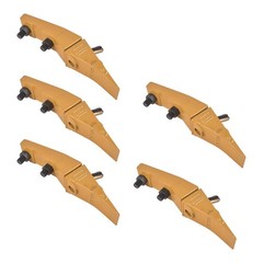 5 Bucket Teeth Assembly 6737322Y for Bobcat Bolt on Flush Mount Pin Skid Steer