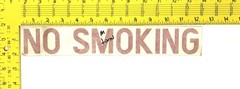 Unbranded No Smoking Decal 12 Inch [Lot of 18] NOS