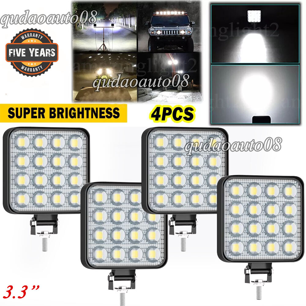 4X LED WORK LIGHTS fit Caterpillar Skid Steers Excavator Forklift Loader Light