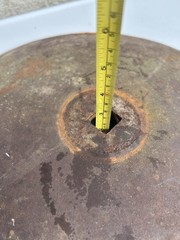 Vintage Set Of 4 Farm Implement Disc Plow Blade