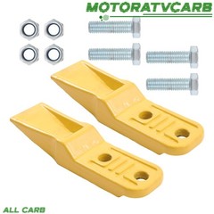 ALL-CARB 2× Bucket Teeth w/ Bolts Nuts for Excavator Attachment Narrow Bucket