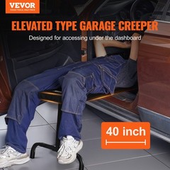 Under Dash Creeper, 40 in, 330 lbs Load Capacity Rolling Mechanic Garage Creeper