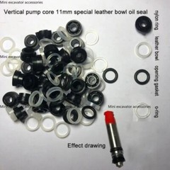 5 sets of 2T Hydraulic Jack Horizontal Sealing Ring Kit For 11/12mm Plunger