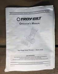 Troy-Bilt Storm 260 – Operators Manual – English/Spanish