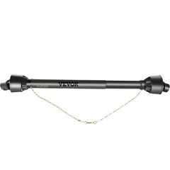 VEVOR PTO Shaft PTO Driveshaft for Tractor 1-3/8″ Spline/Round Ends 39-55″ Black