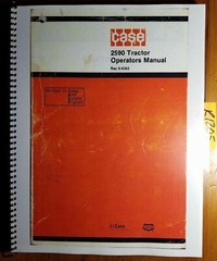 Case 2590 Tractor Owner’s Operator’s Manual Rac 9-6363 12/80