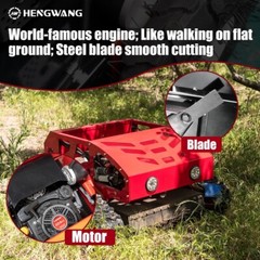 Gasoline remote control lawn mower self-propelled suitable for complex terrain