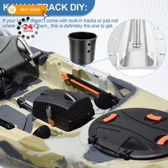𝟐𝟎𝟐𝟒 𝐔𝐩𝐠𝐫𝐚𝐝𝐞 GTTL175 Kayak Track Rail with Screws 12 Inch, 12 Inch