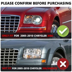 Projector Headlamp Assembly for 300C 2005 2010 Halogen Left Right