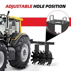 32″ Disc Plow Harrow Heavy Duty Steel for ATV/UTV Manual Implement 2″ Receiver