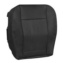 Driver Bottom Seat Cover Microfiber Leather Black 2008-16 Chrysler Town Country