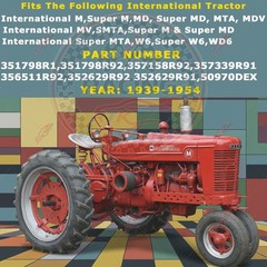 351798R92 Radiator Fits Farmall international M MD MDV MV SUPER M SUPE