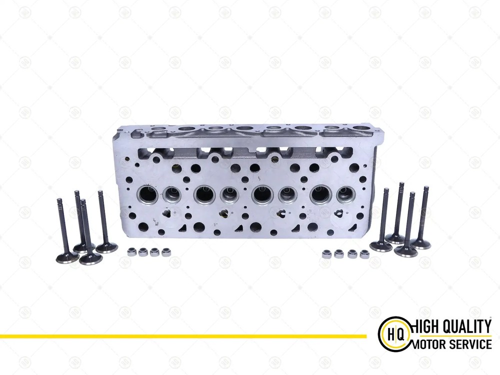Cylinder Head with Valves for Kubota 1G780-03043, V2003, V2203, V2403.