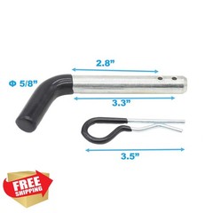 X-Haibei Hitch Pin Clip 5/8″ Diameter 2″ Receiver High Strength Carbon Steel