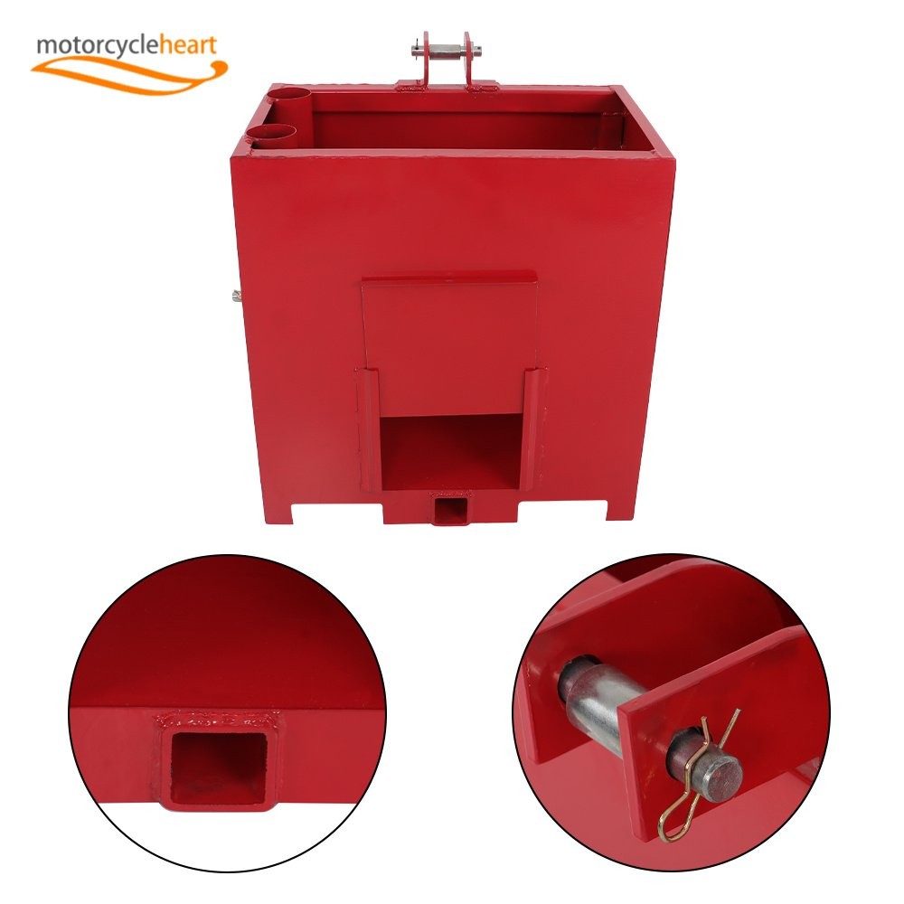 3 Point Hitch Ballast Box Counterweight for Cat 1 Cat-1 Skid Steer Tractor 800lb